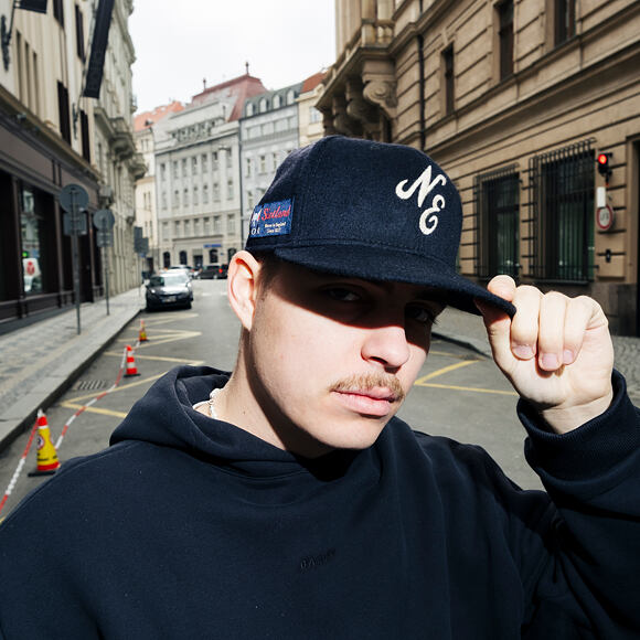 Kappe New Era - 59FIFTY Day - Woll- & Kaschmir-Schriftzug - Schwarz