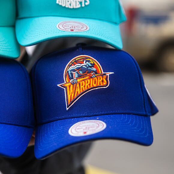 Kappe Mitchell & Ness - Golden State Warriors - Double Clutch Pro Snapback Hwc - Navy