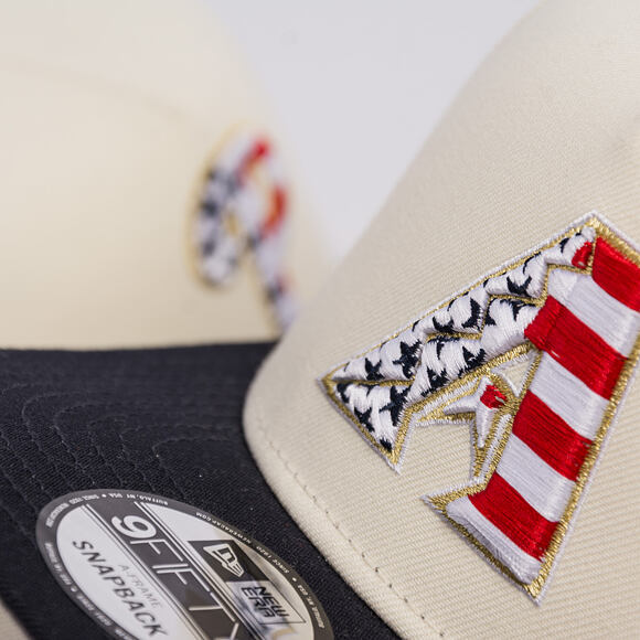 Kappe New Era - MLB "American Flag" 9FIFTY - Arizona Diamondbacks - Chrome White