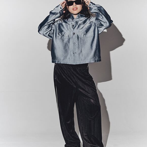 Jeansjacke Karl Kani - Kani Jeans Cropped Silver Denim Jacket