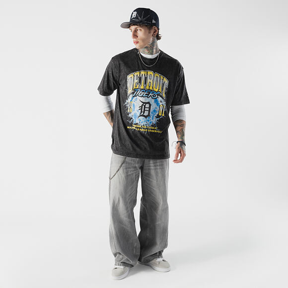 T-Shirt New Era - MLB Lifestyle Graphic Tee - Detroit Tigers - Black