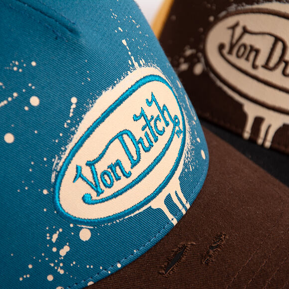 Kappe Von Dutch - Baseball - Print & Embroidery - Light Blue / Brown