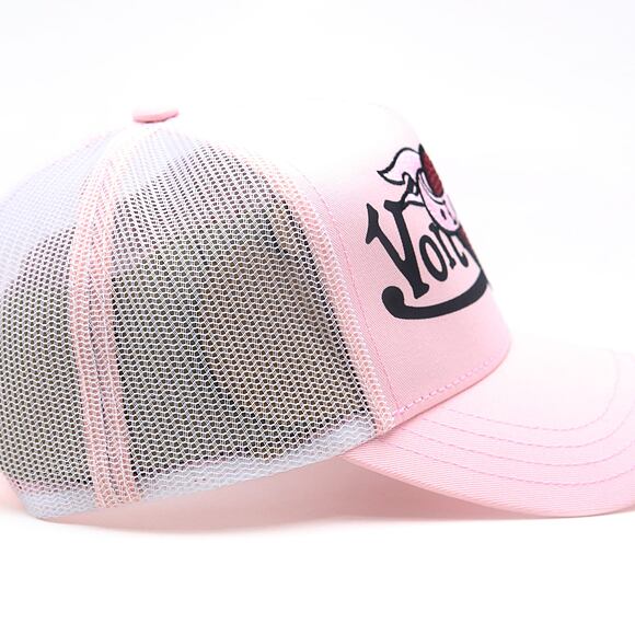 Damen Kappe Von Dutch - Trucker - Love Patch - Light Pink