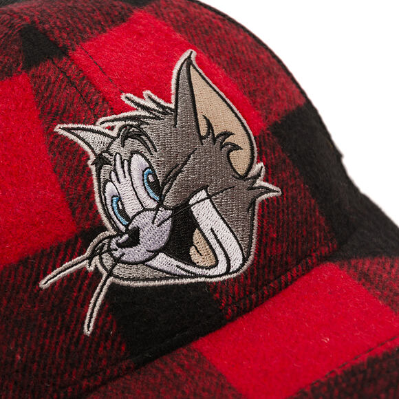 Kappe Capslab - Tom & Jerry Trucker - Tom Grin Buffalo Check - Red / Black
