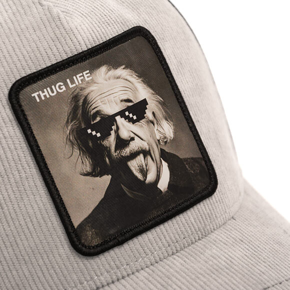 Kappe Capslab - Einstein Thug Life Trucker - Grey Corduroy / Black