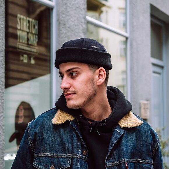 Mütze Stetson Docker Cap Wool/Cashmere Black 8810101