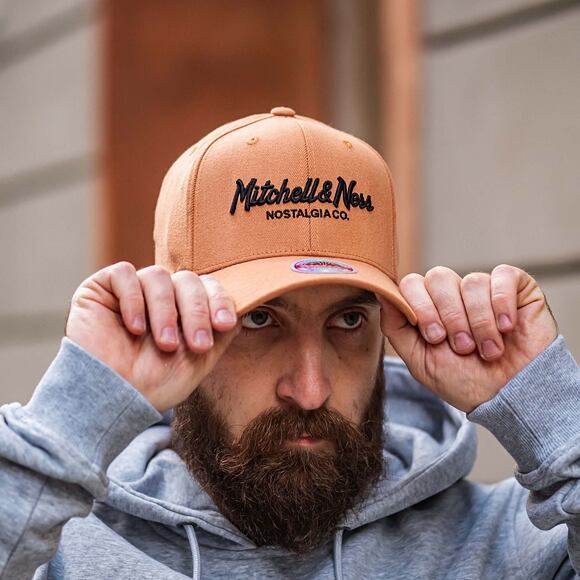 Kappe Mitchell & Ness - Branded Pinscript Classic Red - Tan