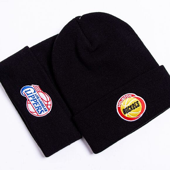 Mütze Mitchell & Ness Houston Rockets HWC Team Logo Cuff Knit Black