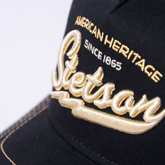 Kinder-Baseballkappe Stetson Trucker Cap American Heritage Classic Schwarz 7751171