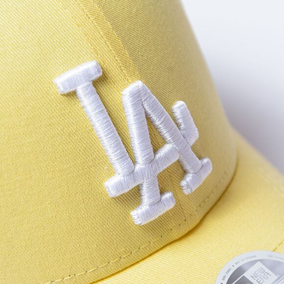 Damen Kappe New Era - 9FORTY League Essential - LA Dodgers - Pastel Yellow / White