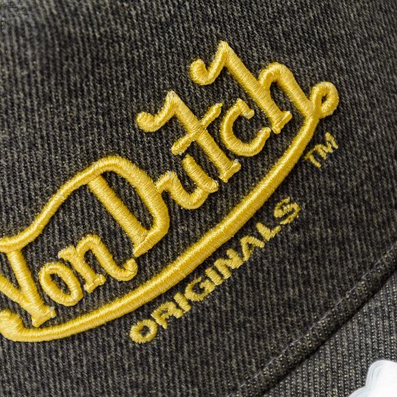 Kappe Von Dutch - Trucker Newark - Cot Twill - Black/ Yellow