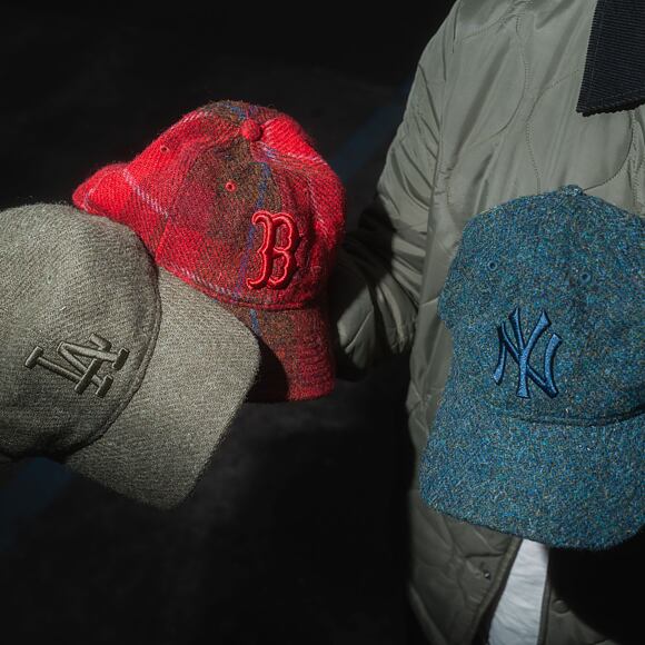 Kappe New Era - 9TWENTY MLB Harris Tweed - Boston Red Sox - Red