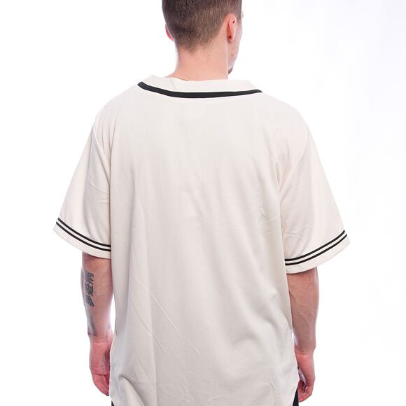 Trikot Karl Kani - College Baseballshirt off - white/black