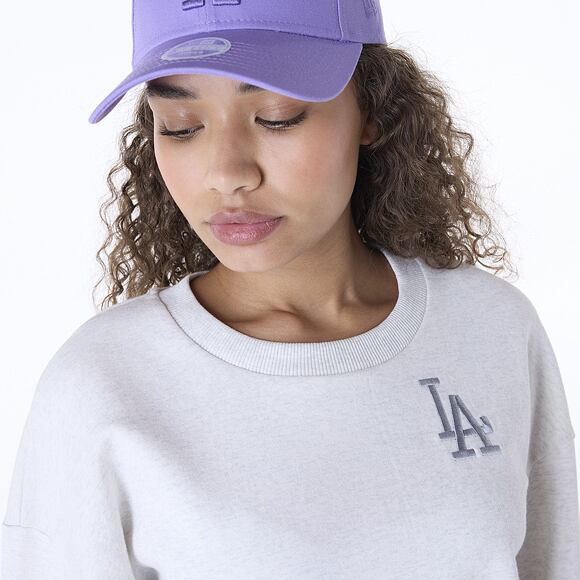 Damen Pullover New Era - MLB Essential Crewneck - LA Dodgers - Heather Grey