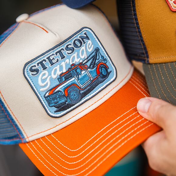Kappe Stetson - Trucker Cap Stetson's Garage - Orange/Sand