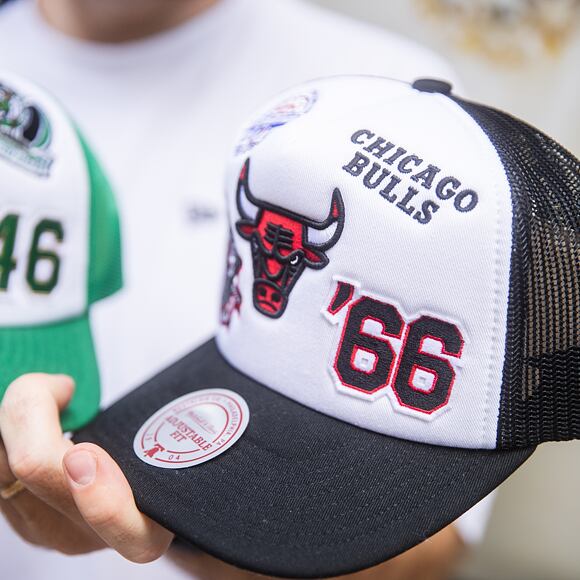 Kappe Mitchell & Ness - Gridlock Trucker - Chicago Bulls - White