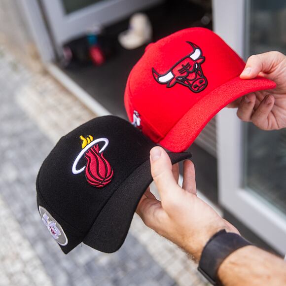 Kappe Mitchell & Ness - Miami Heat - Kicking Wool Pro Strapback - Black