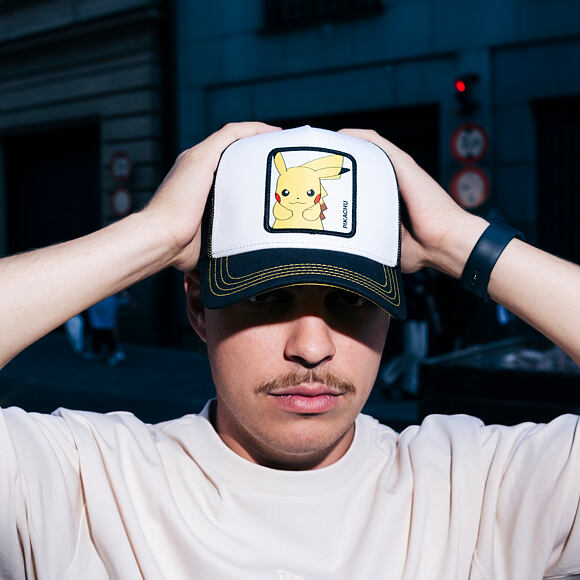 Kappe Capslab - Pokémon Trucker - Pikachu - Black / White