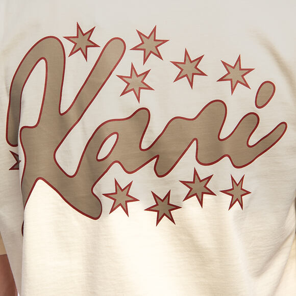 T-Shirt Karl Kani - Signature Star Print T-Shirt - Beige
