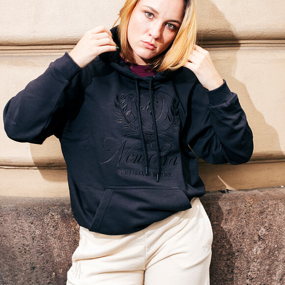 Damen Pullover New Era - Crest Hoodie - Black
