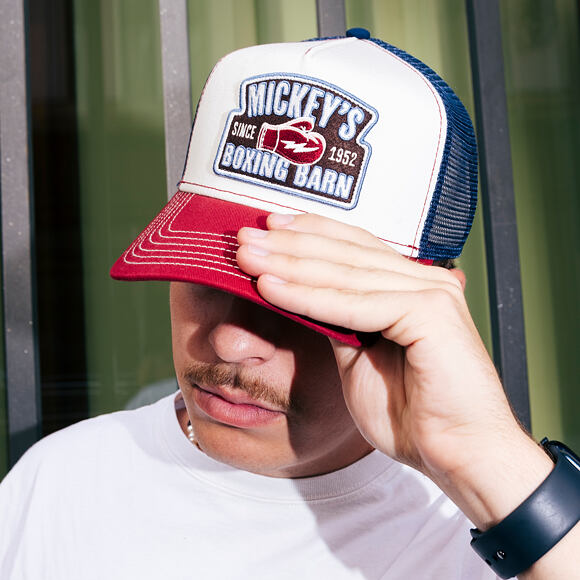 Kappe Stetson - Trucker Cap Boxing Barn by JJ Hats - Wine/White