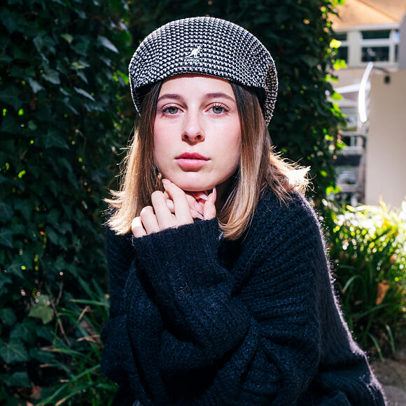 Kangol - Grid Knit 504 Flatcap - Black