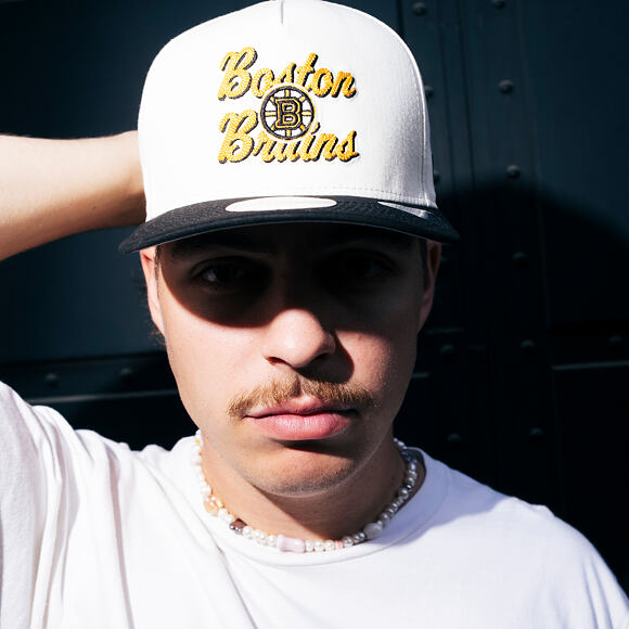Basecap New Era - NHL Chainstitch 9FIFTY A-Frame - Boston Bruins - Chrome White