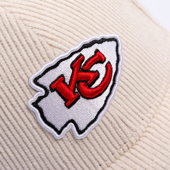 Kappe New Era - NFL Cord 9FORTY M-Crown - Kansas City Chiefs - Cream