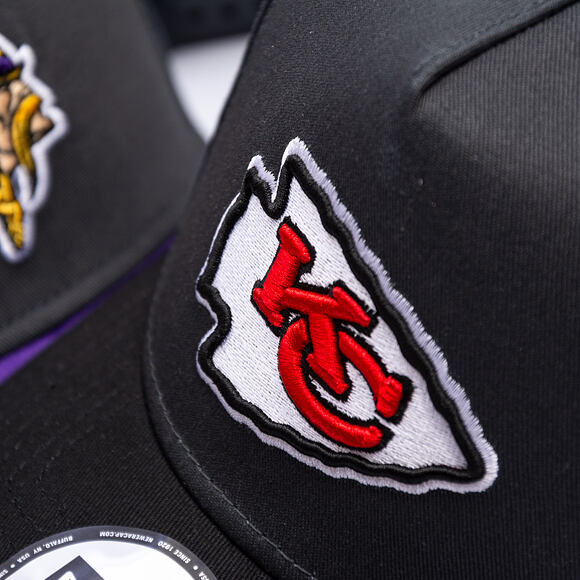 Kappe New Era - NFL Charcoal Drop 9FORTY A-Frame - Kansas City Chiefs - Steel Clouds / Black
