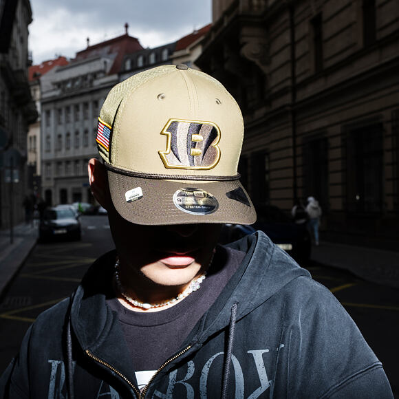 Kappe New Era - NFL25 "Salute to Service" - 9SEVENTY Stretch-Snap - Cincinnati Bengals 