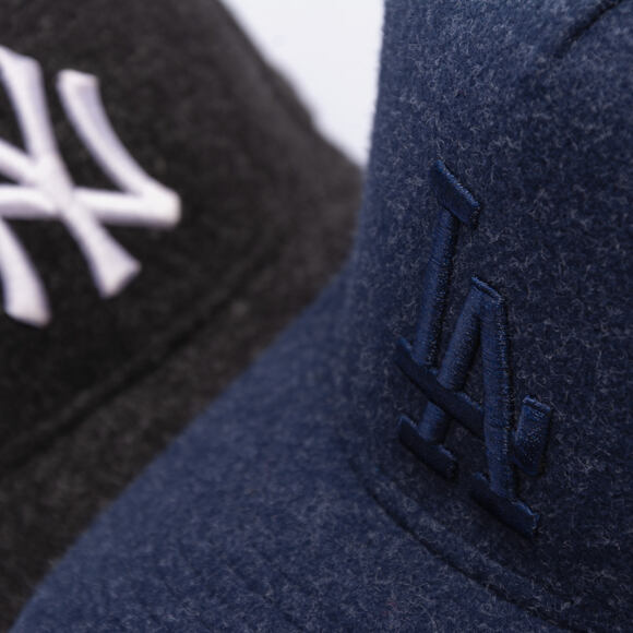 Kappe New Era - MLB Melton Wool 9FORTY A-Frame - LA Dodgers - Navy