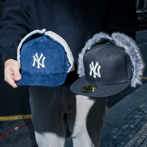 Kappe New Era - MLB Dogear Cord 59FIFTY - NY Yankees - Navy / Cream