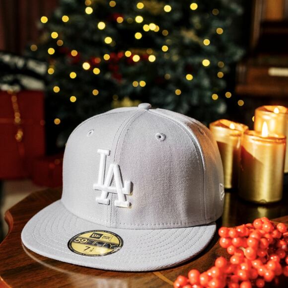 Kappe New Era - MLB Basic 59FIFTY - LA Dodgers - Grey / White