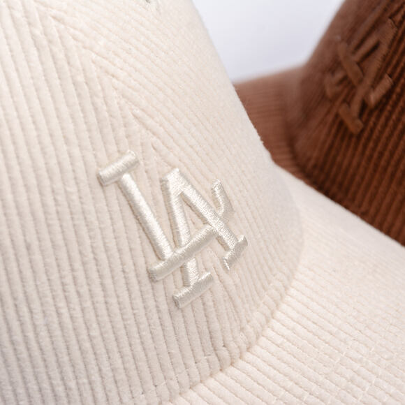 Damen Kappe New Era - MLB Pastel Cord 9FORTY M-CROWN - LA Dodgers - Cream