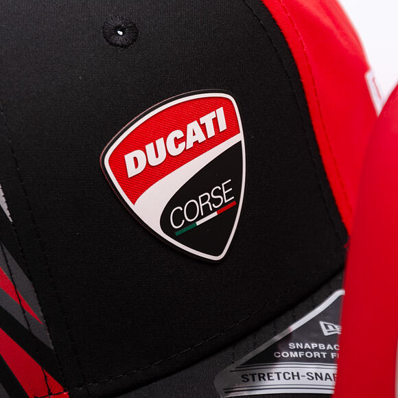 Kappe New Era - Ducati Motor Print 9SEVENTY Stretch-Snap - Black