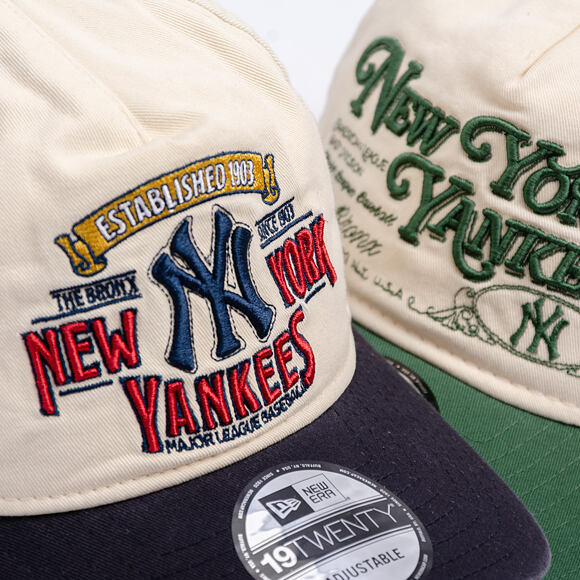 Kappe New Era - MLB Washed Graphic 19TWENTY - NY Yankees - Cream