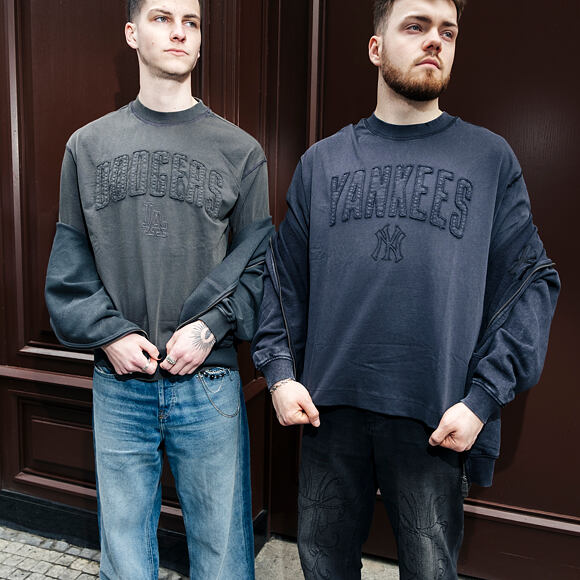 T-Shirt New Era - MLB Washed Boxy Tee - LA Dodgers - Dark Grey