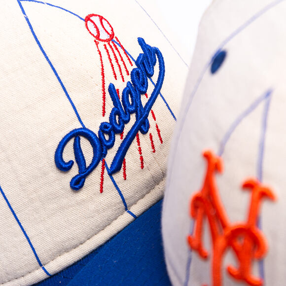 Kappe New Era - MLB Retro Linen Pinstripe 59FIFTY Retro Crown - LA Dodgers - Team Color