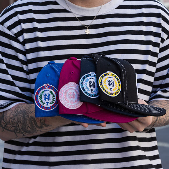 Kappe Mitchell & Ness  - Branded Baseline -Pro Crown Snapback - Navy