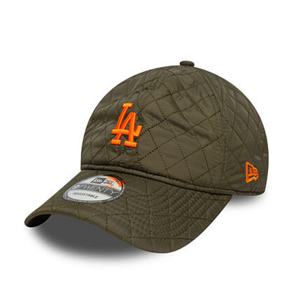 Kappe New Era - MLB Quilted 9TWENTY - LA Dodgers - Green / Orange