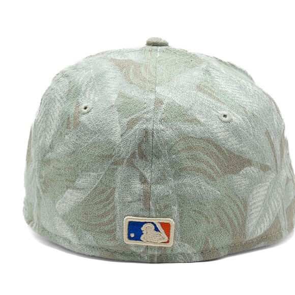 Kappe New Era - MLB Three Looms "Leafy Palm" 59FORTY A-Frame - NY Mets - Stone