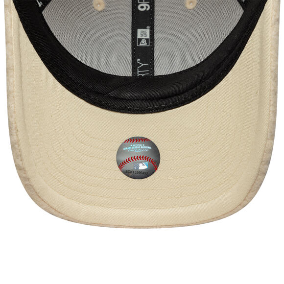 Damen Kappe New Era - MLB Winter Borg Teddy 9FORTY M-CROWN - LA Dodgers - Cream
