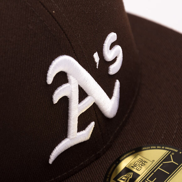 Kappe New Era - MLB Seasonal 59FIFTY - Oakland Athletics - Burnt Wood - Brown