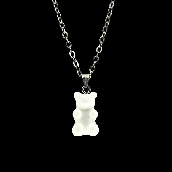 Kette Fainz - Mono Bear Chain - White Mono