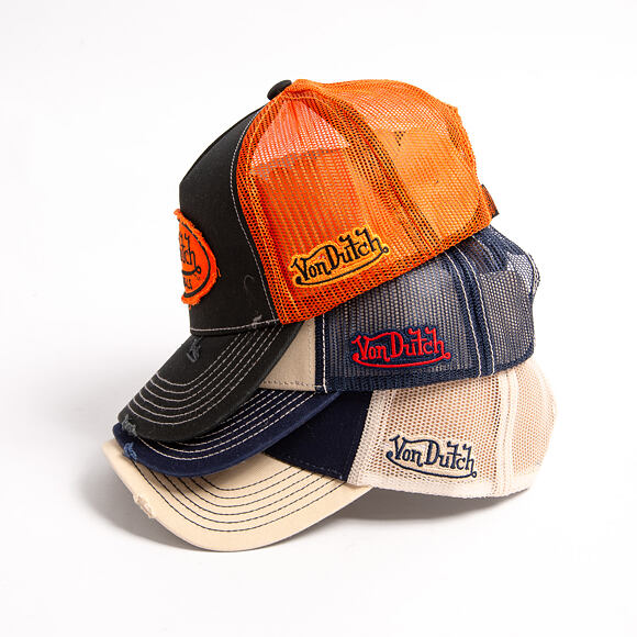 Kappe Von Dutch - Baseball - Vintage Distressed - Orange / Navy