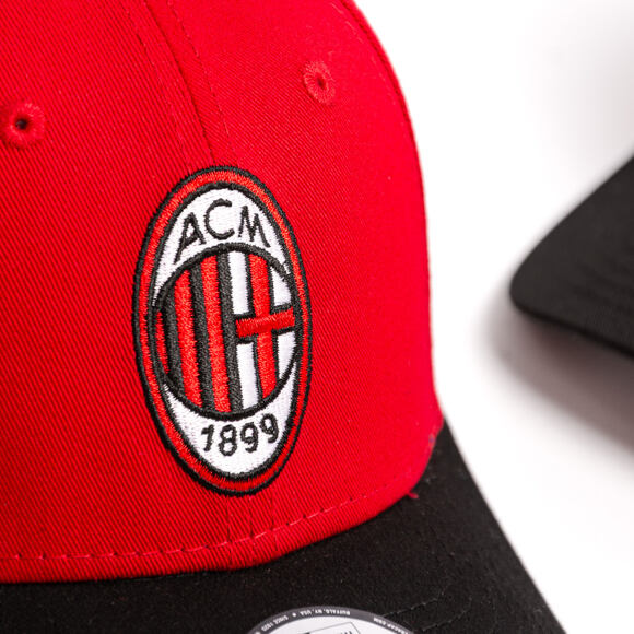 Kinder Kappe New Era - Contrast Stitch 9FORTY - AC MILAN - Scarlet