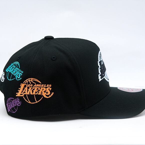Kappe Mitchell & Ness - NBA 404 Club Neon Pro Snapback - Los Angeles Lakers - Black
