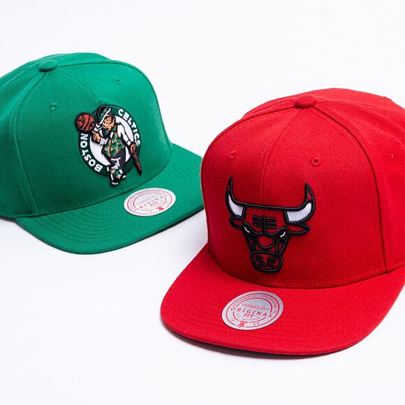 Kappe Mitchell & Ness - NBA Team Ground 2.0 Snapback - Chicago Bulls - Red