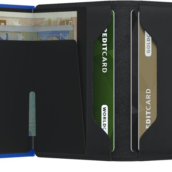 Geldbörse Miniwallet Secrid Matte Black & Blue