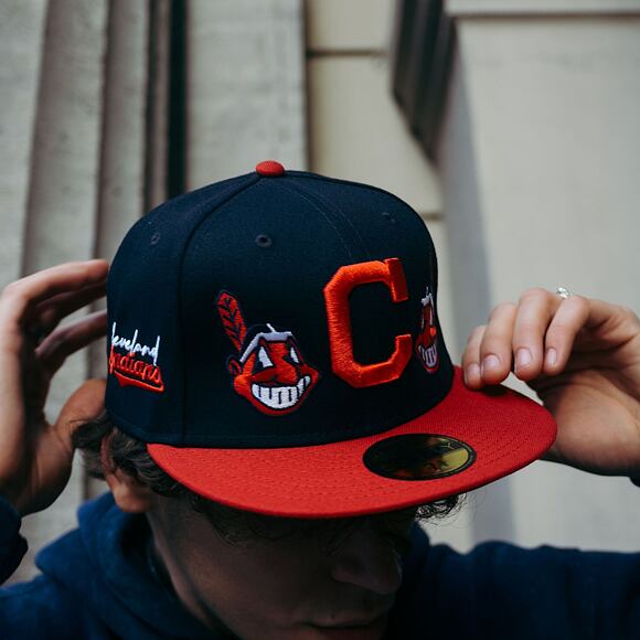 Kappe Adam Wave 59FIFTY MLB “Banned” Cleveland Indians Fitted